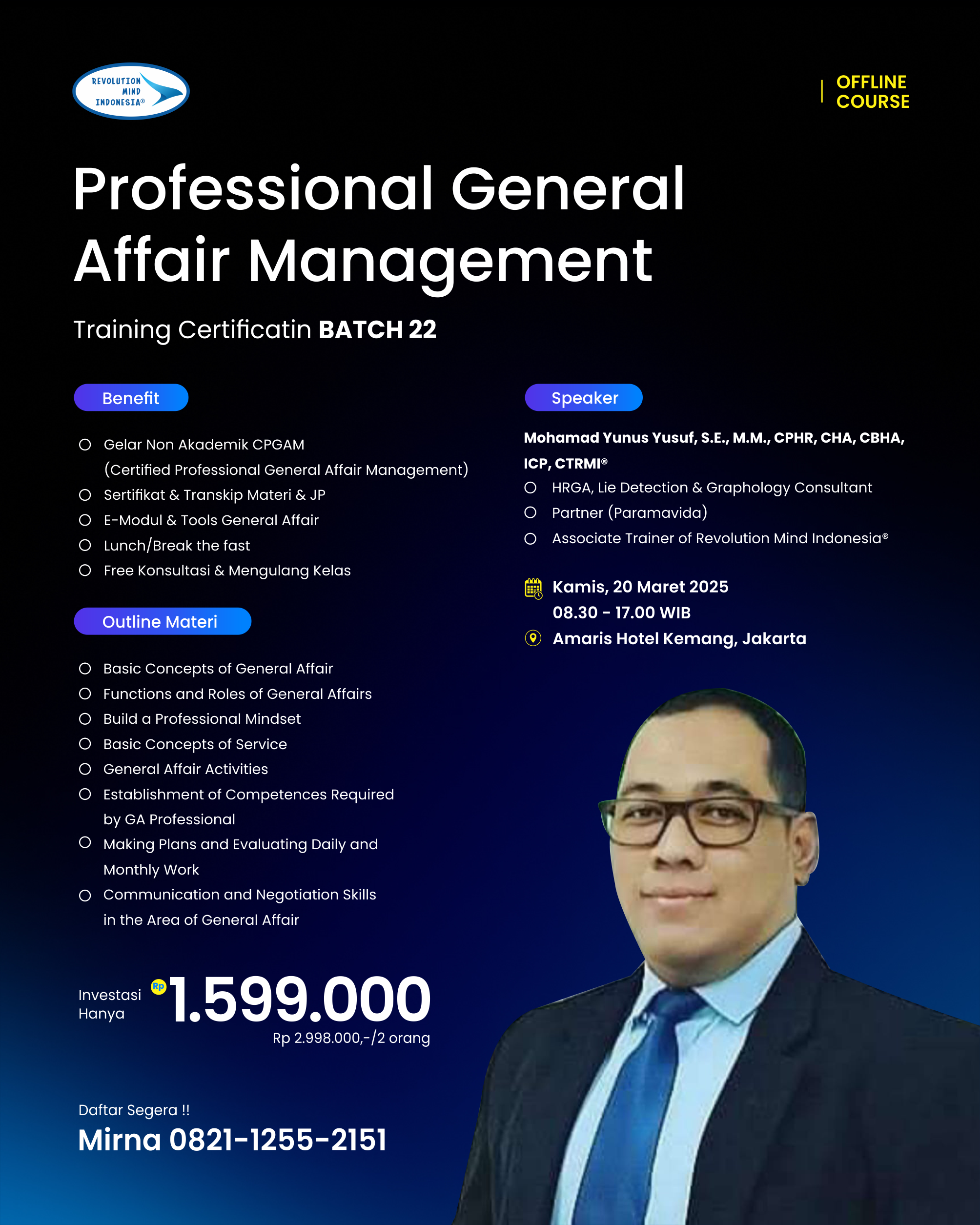 PROFESSIONAL GENERAL AFFAIR MANAGEMENT 22 OFFLINE