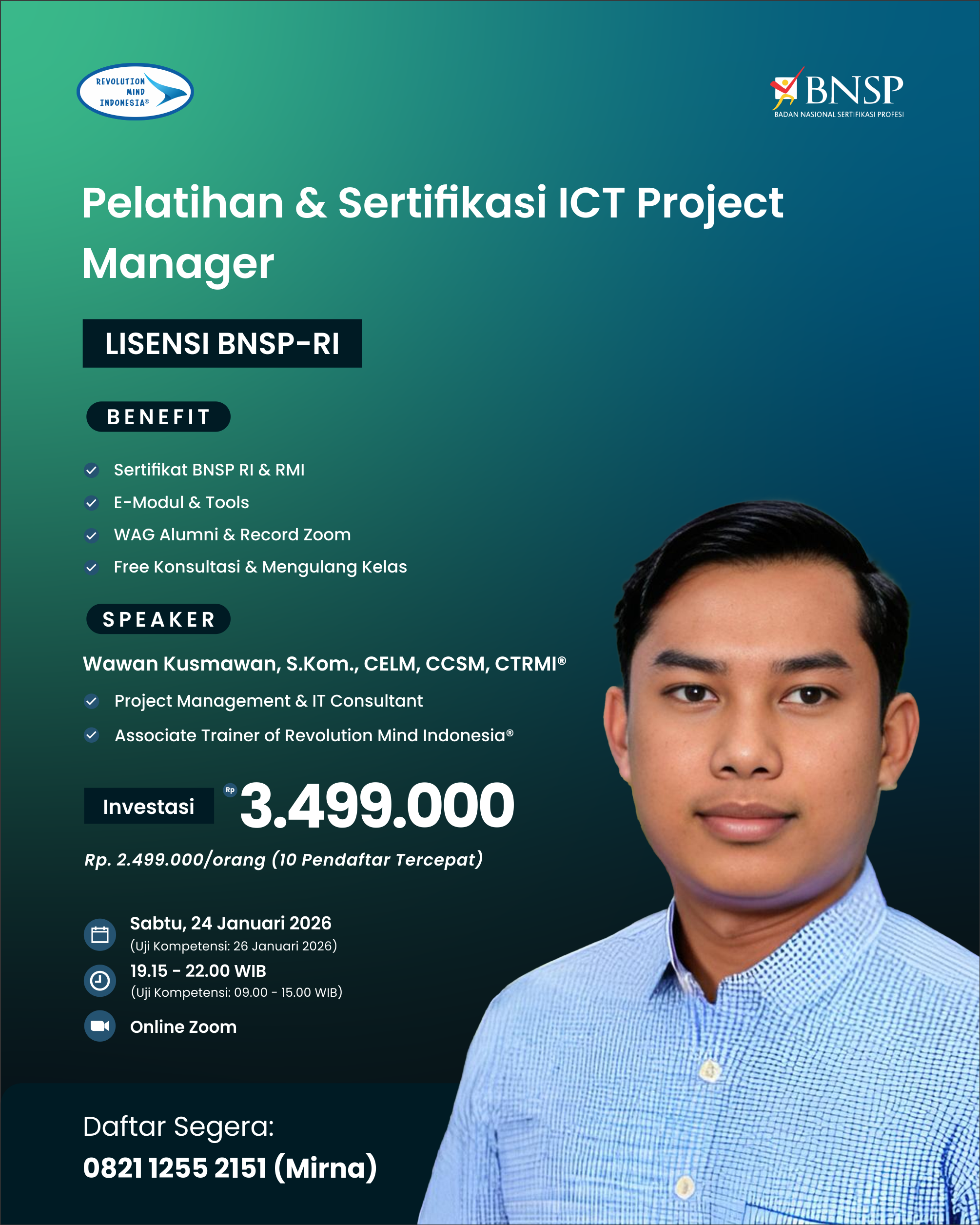 PELATIHAN & SERTIFIKASI ICT PROJECT MANAGER