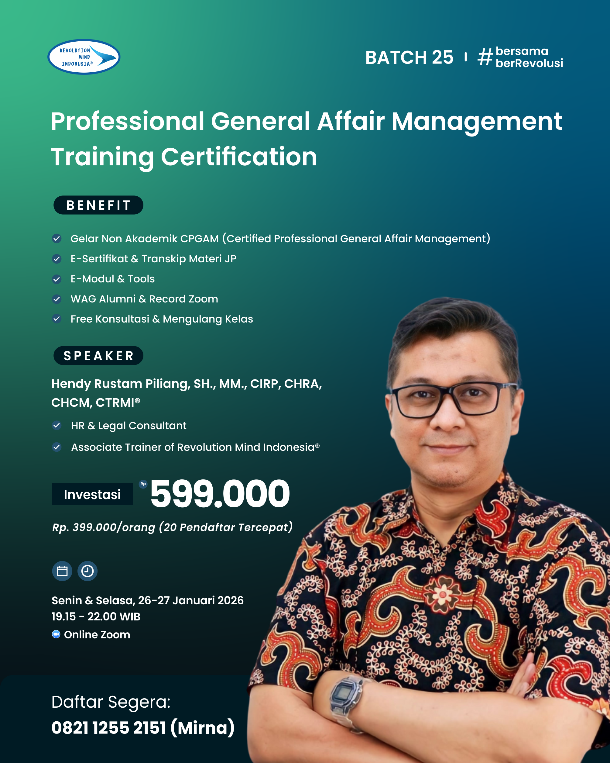 PROFESSIONAL GENERAL AFFAIR MANAGEMENT 25