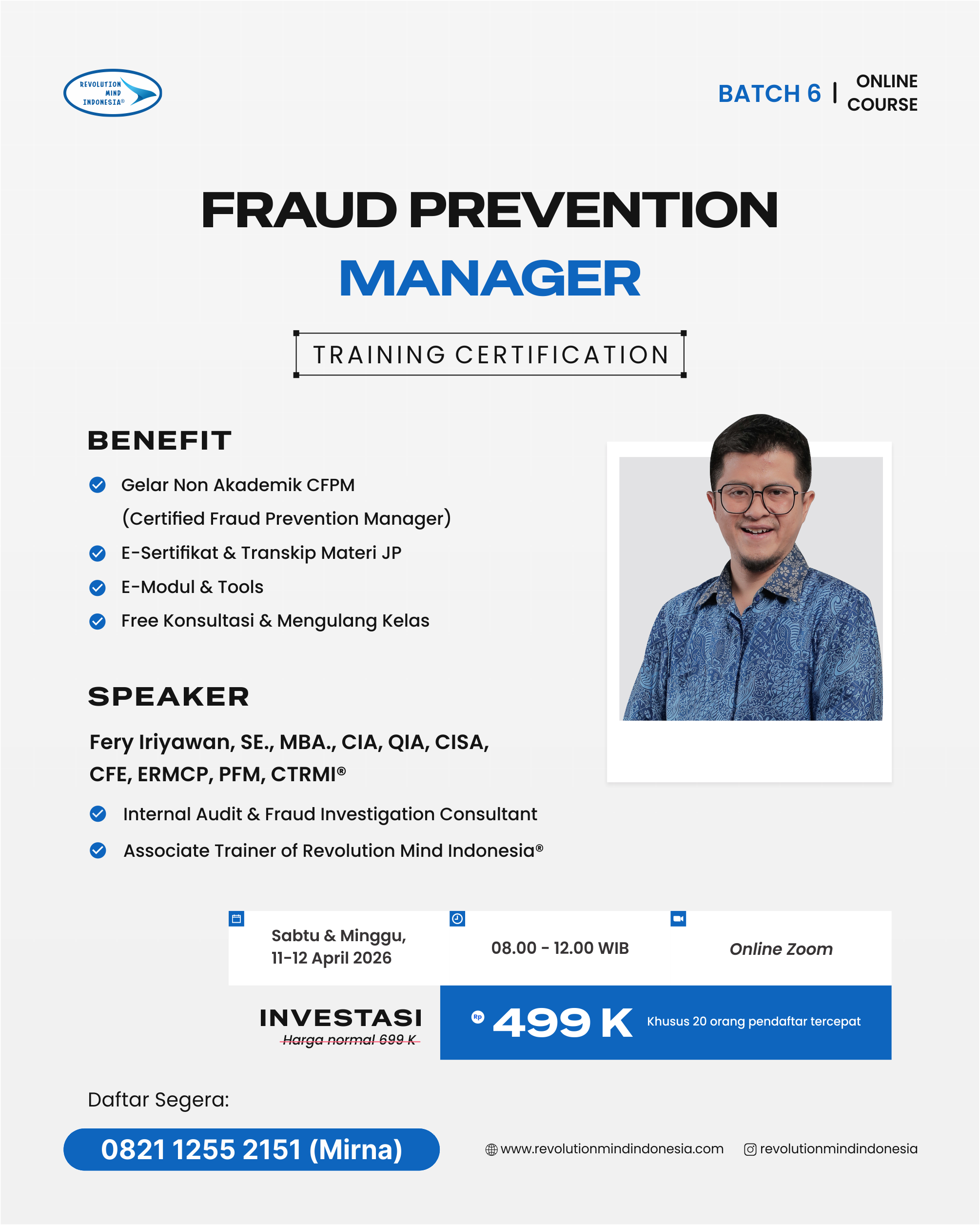 FRAUD PREVENTION MANAGER 6 FRAUD PREVENTION MANAGER 6