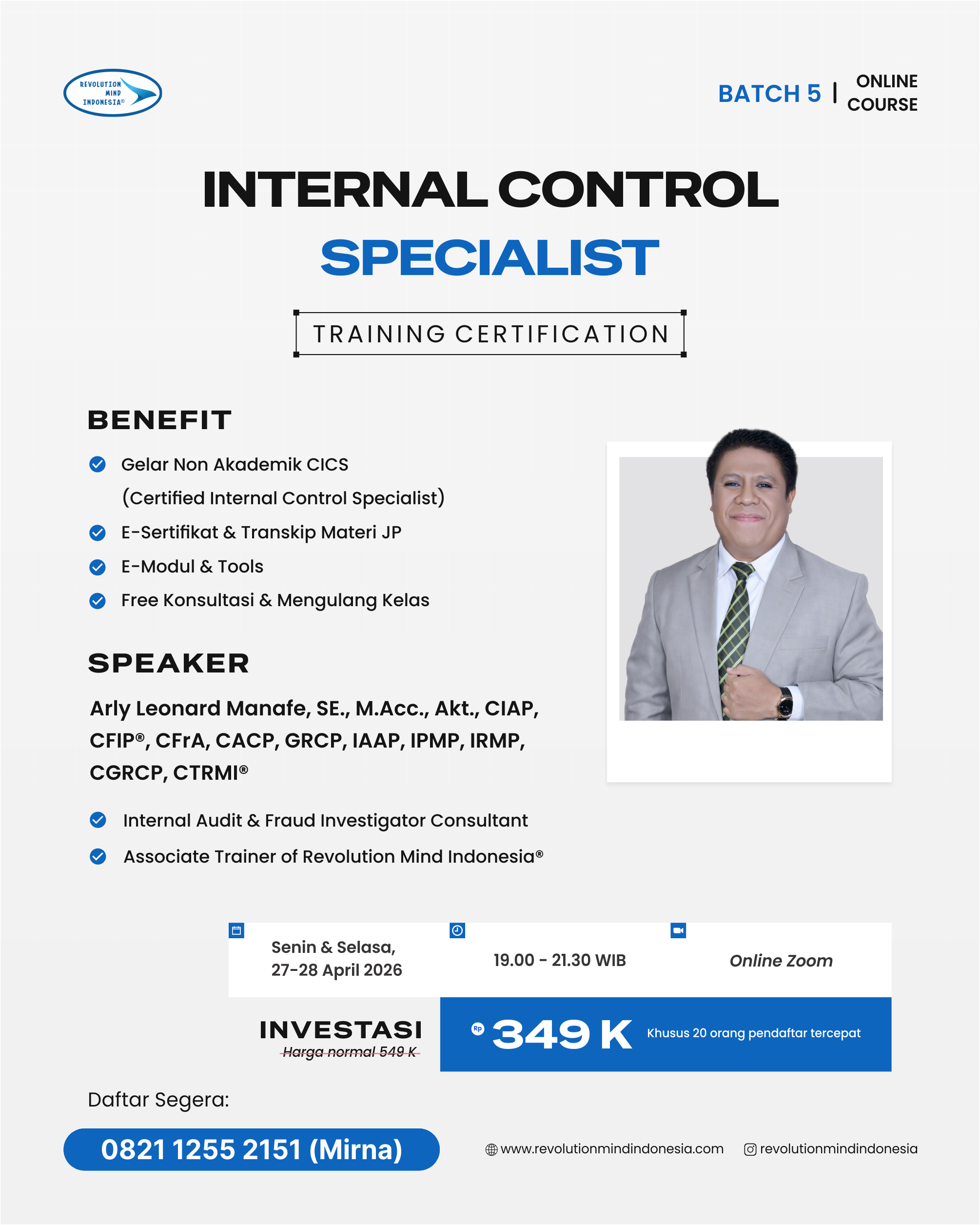 INTERNAL CONTROL SPECIALIST 5 INTERNAL CONTROL SPECIALIST 5