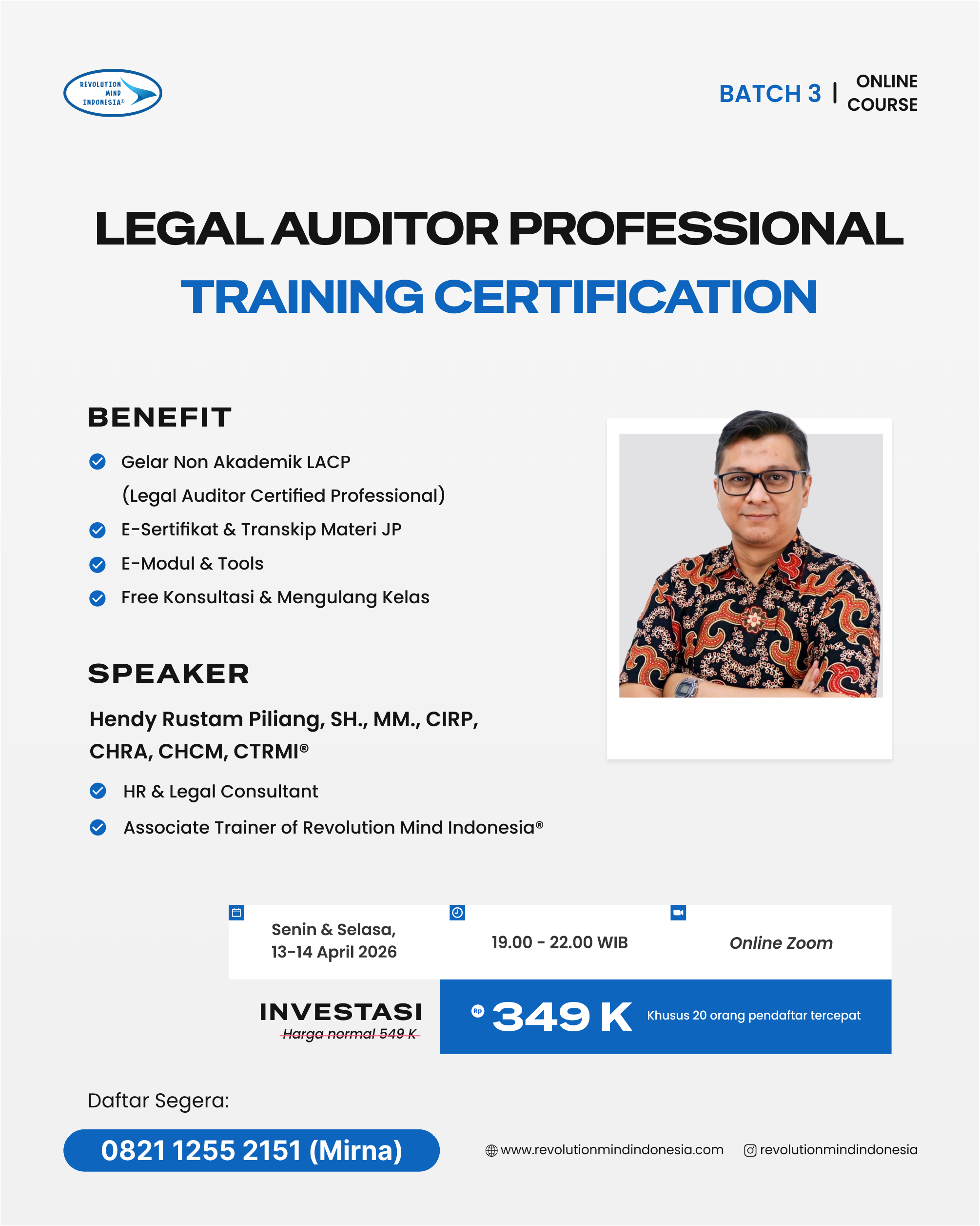 LEGAL AUDITOR PROFESSIONAL 3 LEGAL AUDITOR PROFESSIONAL 3