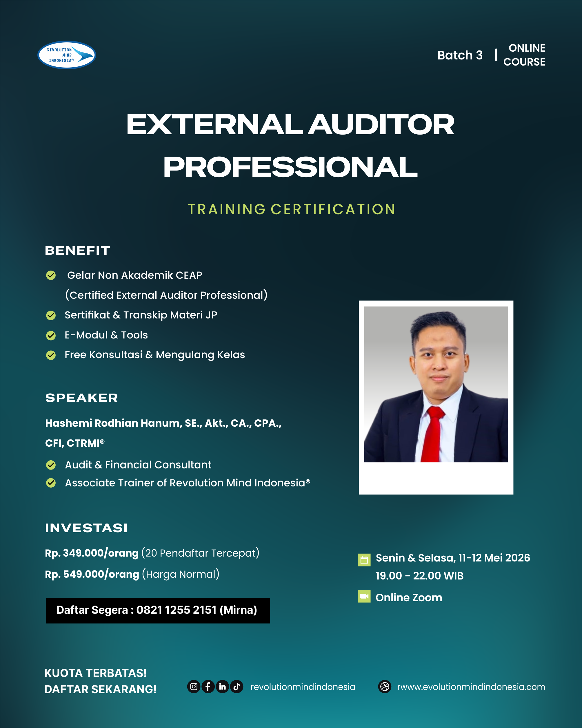 EXTERNAL AUDITOR PROFESSIONAL