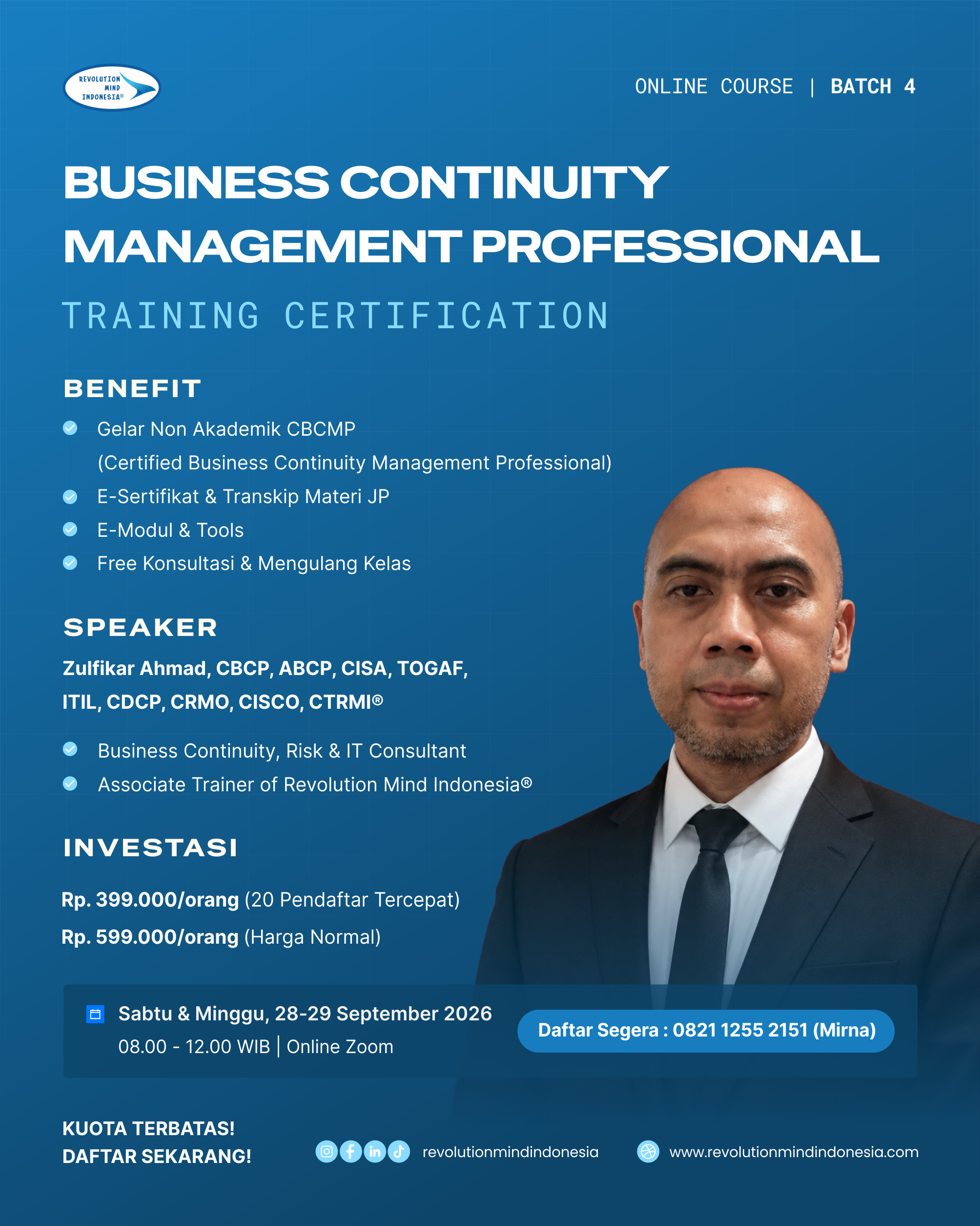 BUSINESS CONTINUITY MANAGEMENT PROFESSIONAL