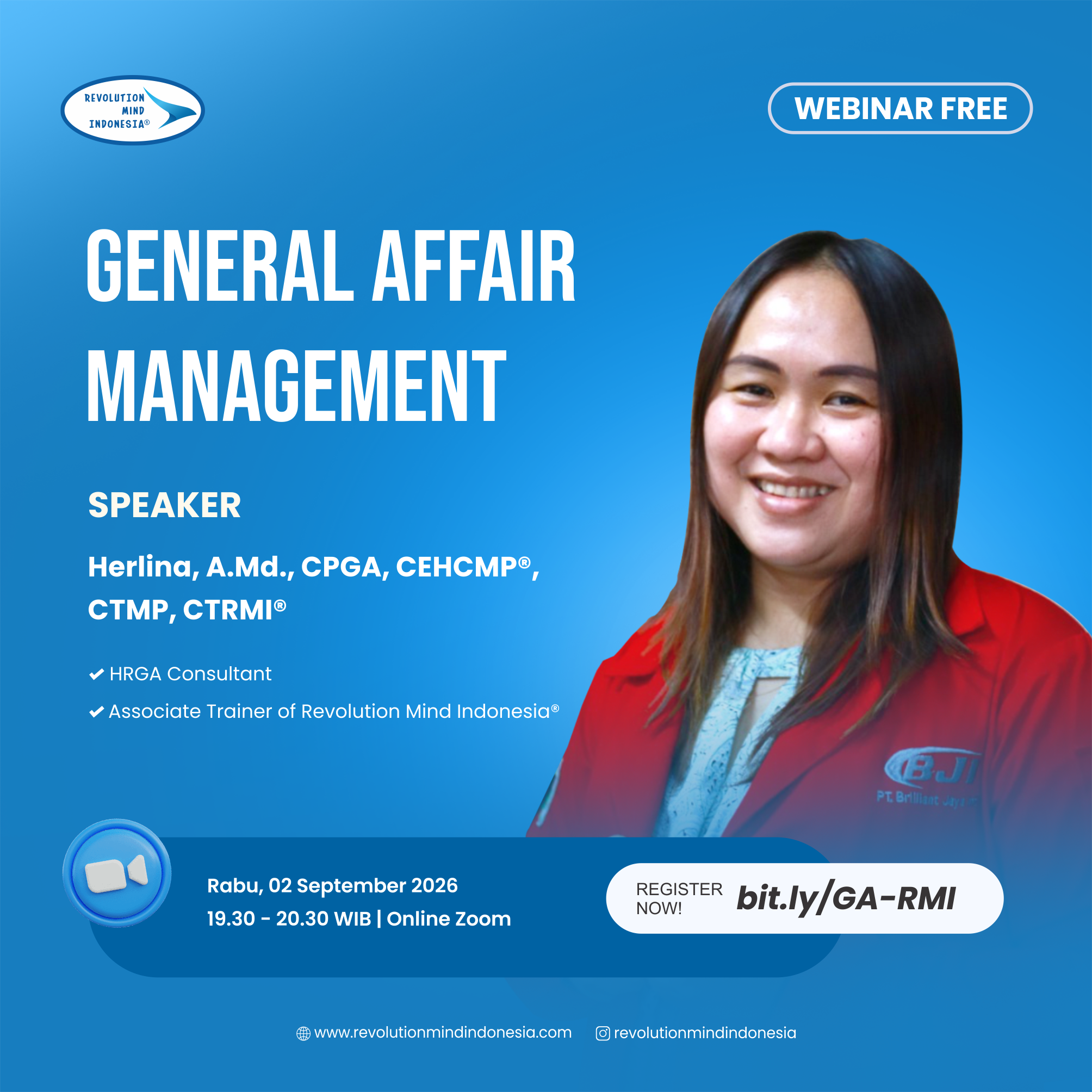 WEBINAR GENERAL AFFAIR MANAGEMENT